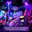 150W UV Black Light, 2 Pack Powerful IP66 Waterproof LED Lamps for Neon Glow Party, Halloween, Christmas Decor and Art Displays in Large Space (150W (2 Pack))