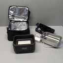 Cordless Electric Lunch Box for Adults  1.2L Stainless Steel Self-Heating Lunch Box with 20000mAh Removable Rechargeable Battery, Portable Heated Food Warmer for Work, Travel & Office(BK) (Black)