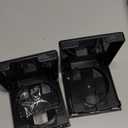 2pcs Foldable Cup Holder Adjustable Wall Mounted Cup Holder 60-100MM Wall Car Desk Drink Holder for Home Trucks RVs Vans Boats Campers Caravans (Black)