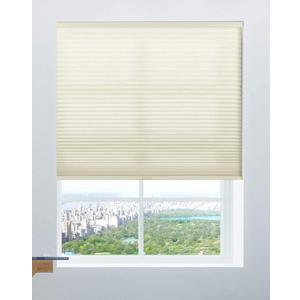 Calyx Interiors Cordless Honeycomb 9/16-Inch Cellular Shade, 30-Inch Width by 72-Inch Height, Light Filtering Cream, (A04HCB300720)