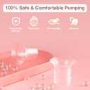 Flange Inserts 17mm for 24mm Flanges/Shields of Pumps, Flange Sizing Kit Compatible with Momcozy/eufy/Spectra/Medela/TSRETE Breast Pump, Replacement Pump Parts Reduce 24mm Tunnel Down to Correct Size