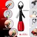 SAMSFX Fishing Pliers, Muti-Function Fly Fishing Tools, 8" Saltwater Resistant Gear Hook Remover Split Ring Tungsten Cutters, with Lanyard & Sheath