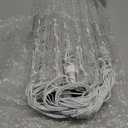 Brightown Icicle Lights Outdoor 20ft with Remote - 20 Tubes 100 LED Iced Tube Christmas Lights, Waterproof Icicle Decor Outdoor Indoor for Tree Patio Roof Holiday Decor, Cool White