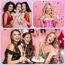 Remerry 24 Pcs Unicorn Swizzle Sticks 6.7 Inch Unicorn Acrylic Drink Stirrers Reusable Pink Cocktail Coffee Stirrers Bulk for Bachelorette Bridal Baby Shower Wedding Birthday Party Decor