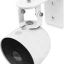 Nest Camera Mount Compatible with Google Nest Cam Outdoor or Indoor, Battery - 2nd Generation,360 View Anti-Drop Outdoor Wall Bracket Mounting Kit Nest cam Accessories- White