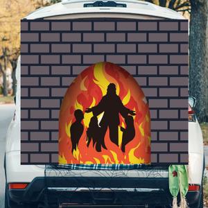 Biblical Halloween Trunk or Treat Car Decorations Kit Religious Christian Jesus Halloween SUV Trunk Decoration for Archway Garage Door House Decoration Party Supplies