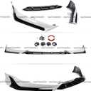Front Bumper Lip Compatible with Honda Accord 2021-2022 ACR Style,3Pcs Air Dam Spoiler Splitter Chin,Fits for EX-L LX SE Sport Touring Hybrid, Protection Body Kit (Platinum White Pearl NH-883P)