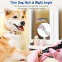 Petsaunter Dog Nail Grinder, 2-Speed and LED Light, Touch-Switch, TypeC, Quiet and Low-Vibration Dog Nail Trimmers, and 3 Ports for Large Dogs, Medium, Small Dogs Cats Pets with Hard or Thick Nail