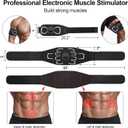 Electronic Muscle Stimulator - Portable Powered Ab Stimulator Muscle Toner for Muscle Conditioning,EMS Ab Machine,Fitness Strength Training Workout Equipment for Men and Women