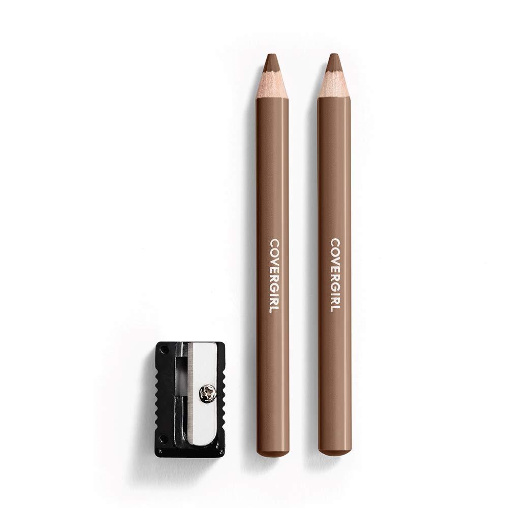 COVERGIRL - Easy Breezy Brow Fill + Define Brow Pencil, Sharpener Included, Long-Lasting, Deeply Pigmented, Blendable Formula, 100% Cruelty-Free (0.01 Ounce (Pack of 1), 515 Honey Brown)