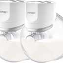 Momcozy Portable Pump S12 Pro for Breastfeeding, 24mm, 2 Count, Crystal White
