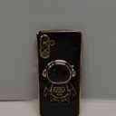 for Samsung Galaxy A13 5G Case (6.5-inch), with Astronaut Hidden Stand Kickstand 6D Design Cover - Black