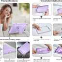 Soke Case for iPad Air 11-inch M3/M2 (2025/2024), iPad Air 5th/4th Generation 10.9-inch (2022/2020), with Built-in Screen Protector and Kickstand, Rugged Full Body Protective Cover - Black