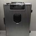 Zipperless Luggage, 22x14x9 Aviation Certified, Polycarbonate Aluminum Hardshell, Expandable Carry-On Luggage with Spinner Wheels, Hardshell Luggage, 20 Inch Cabin, Dark Gray