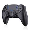 JDDWIN Wireless Gaming Controller Compatible with PS5/Android/PC, with LED Lights, Bluetooth,Hall Effect Joystick, Dual Vibration, 3.5mm Audio Jack, 6-Axis Motion Contro Gamepad with Speaker