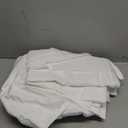 Amazon Basics 4 Piece Microfiber Lightweight Wrinkle-free Breathable Bed Sheet Set, Super Soft Easy Care, 14" Deep Pockets, Queen, Bright White, Solid