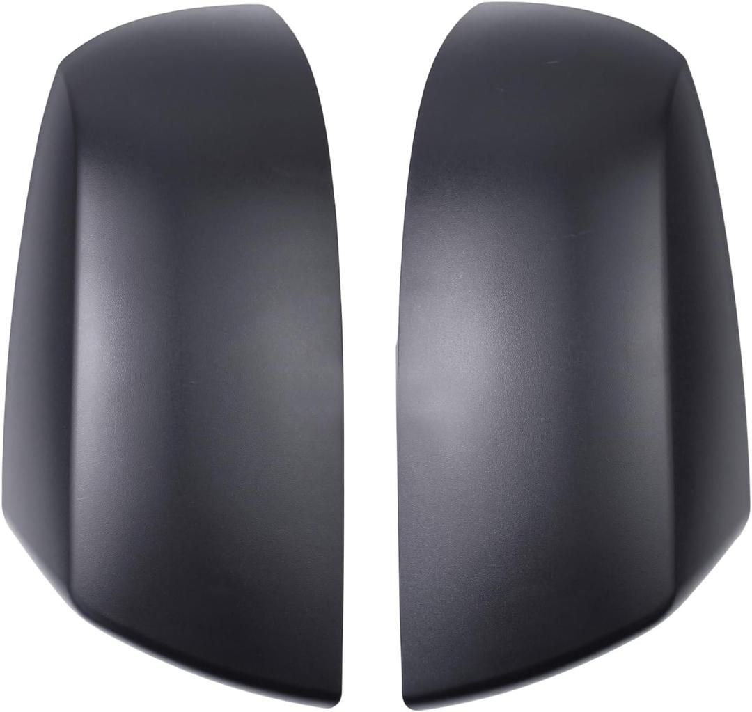 Driver and Passenger Side Mirror Cover Matte Black with Clip for Toyota Tundra 2007-2021, Sequoia 2010-2022