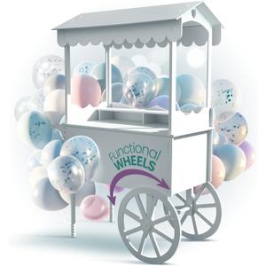 DS THE DISPLAY STORE PVC Candy Cart with Wheels for Parties - Dessert Cart on Wheels for Wedding Baby Shower and Vendor Events