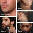 Braun Series 9 PRO All-in-One Beard & Body Grooming Kit for Men, Cordless Trimmer, Hair Clippers & Shaver for Face, Hair & Body with Gillette Labs Razor, AIO 9570