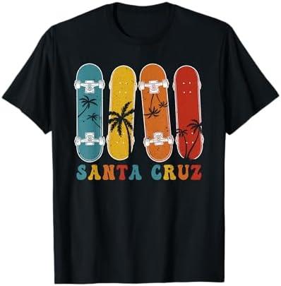 Retro Vintage Skateboard Graphic Design Santa Cruz T-Shirt S