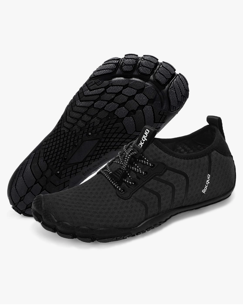 Racqua Water Shoes Quick Dry Barefoot Beach Aqua Sport Swim Surf Pool Hiking Diving Walking for Men Women Size: 11 Women/10 Men