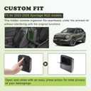 HGWEI Hidden Center Console Organizer Compatible with 2023-2026 Kia Sportage Interior Accessories - Lid of Armrest Storage Box NQ5 Secret Compartment Insert Tray, Black