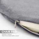 14Inch Bar Stool Cushions,Round Memory Foam Seat Cushion,Anti Slip Circle Stool Cushions,Detachable Chair Cushion,Fabric Soft Chair Pad for Office Dining Kitchen Living Room Dark Grey