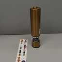 Epar Electric Gold Salt and Pepper Grinder - Battery Operated Brass Pepper Mill with Ceramic Burr - One Hand Peppermills With LED Light