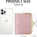 RNIEGA Wallet Women Small RFID Blocking Bifold Leather Wallets for Women Vintage Coin Purse With Zipper and Kiss Lock