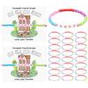 Cunno 24 Sets Fourth Grade End of Year Student Friendship Bracelets Gifts from Teacher Bulk, End of Year Class Graduation Friendship Bracelets Gifts and Our Class Is a Family Greeting Card for School