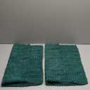 MIULEE Pack of 2 Dark Green Corduroy Decorative Pillow Covers 20x20 Inch Soft Boho Striped Throw Pillow Covers Modern Farmhouse Home Decor for Sofa Living Room Couch Bed