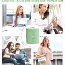 Manicure Set Professional Nail Clippers Pedicure Kit, 16 pcs Stainless Steel Nail Care Tools Grooming Kit with Luxurious Travel Leather Case for Thick Nails Men Women Gift (Green)