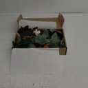 Ling's moment 5FT Terracotta Artificial Flower Garland Rose Eucalyptus Leaves Fall Floral Garland Burnt Orange Arch Flowers Vine for Wedding Party Backdrop Decor Mantel Table Centerpieces Decorations