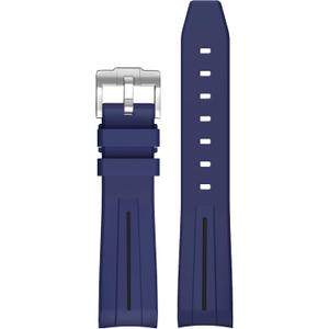 Bands for Moonswatch Watch,Curved No Gap Rubber Strap Compatible with Omega X Swatch Moonswatch Speedmaster/Rolex/SEIKO 20mm Watch,Swatch Omega Moonswatch Speedmaster Watch Replacement Band Men Women