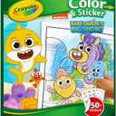 Crayola Baby Shark Coloring Pages and Stickers, Gift for Kids, Ages 3, 4, 5, 6 Color & Sticker