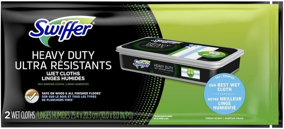 Swiffer Sweeper 2-in-1 Dry + Wet Floor Mopping and Sweeping Kit, Multi-Surface Kit for Floor Cleaning, Kit Includes 1 Sweeper, 7 Dry Sweeping Cloths, 3 Wet Mopping Cloths