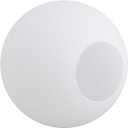 8 Inch Frosted Opal White Glass Lamp Shade, 2.6 Inch Fitter, Diameter: 8 IN, Fitter: 2.6 IN