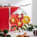 Christmas Ornaments: Stained Glass Ornament, Birth Flower Ornament, Christmas Tree Ornaments & Xmas Tree Decorations Exquisite Holiday Decor, Birth Flower Gifts Perfect Holiday & Xmas Gifts - Oct