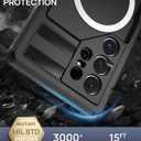 Lanhiem Magnetic for Samsung Galaxy S26 Ultra Case, IP68 Waterproof Dustproof Case, [Compatible with Magsafe] [Built-in Lens & Screen Protector] Full Body Shockproof Rugged Phone Case 6.9", Black
