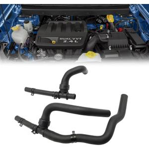 FZJDSD Heater Hose Set With TEE Supply-Return Compatible with Dodge Journey 2.4 VVT 2008-2020, 2Pcs Heater Hose Set 5058437AD 5058437AI 5058437AK