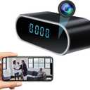 Hidden Camera Clock HD 1080P WiFi Camera Wireless Spy Camera Night Vision Surveillance Security Nanny Cam