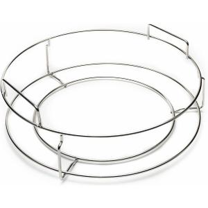 Replacement 1-Piece ConvEGGtorBasket Rack for Big Green Egg Large, BGE EGGpsnder Accessories - Easy Placement or Removal of Grill Heat Deflector or Cast Iron Plate Setter, Stainless Stack Rack Parts