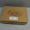 Snackle Box Container, Portable 9 Compartments Divided Serving Tray with Lid and Handle, Clear Snack Box, Stackable Snack Platters Organizer for Fruits, Candies, Vegetables, Nuts-1 Pack (Square-1pcs (White))