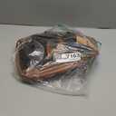 LANNSYNE Full Grain Leather Casual Sling Bag For Men Hiking/Travel/Business Crossbody Chest Bag Fits 12.9" iPad