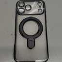 Magnetic Ring for iPhone 17 Pro Max Case Kickstand,[Compatible with Magsafe][Built-in Camera Lens Protector] Shockproof Phone Case for iPhone 17 Pro Max 6.9" -Black