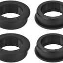 uxcell 4Pcs Rubber Grommets 1-3/4"(45mm) Drill Hole, 1-3/8"(35mm) ID Hole Top Hat Grommet Black Silicone Rubber Hole Plug Gasket for Wiring, Automotive