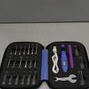 Crochet Hook with 22 Different Size, for Stitch & Row Counter, Light Up Interchangeable Crochet Needle, Ergonomic Crochet Hooks with 2 Levels Led