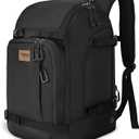 Goloni 50L Ski Boot Bag with Rubberized Exterior/Waterproof Bottom for Skis, Snowboard, Ski Helmet, Accessories (Black)