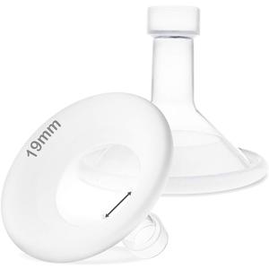 Nenesupply 19mm Soft Flange Compatible with Medela Breast Pump Parts Replace 19mm Flange for Medela Accessories Compatible with Pump in Style Parts Symphony Swing Harmony Pump and Personal fit Flex