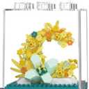 Flowers Moon DIY Mini Flower Plant Building Blocks Toy  Creative Botanical Collection for Kids and Adults Home and Collection Art Home Office Decor Pack of 3